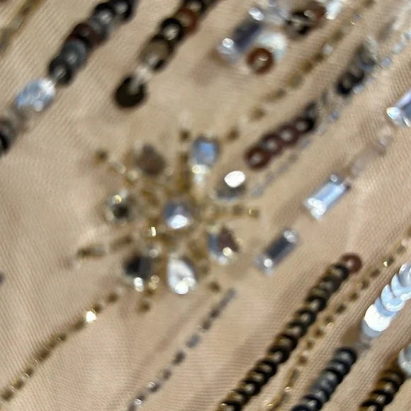 Mac Duggal Gold and Silver One-Shoulder Maxi Dress - Picture 9 of 11